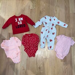 Old Navy Valentines Day Clothes - Baby Girl 6-12 months